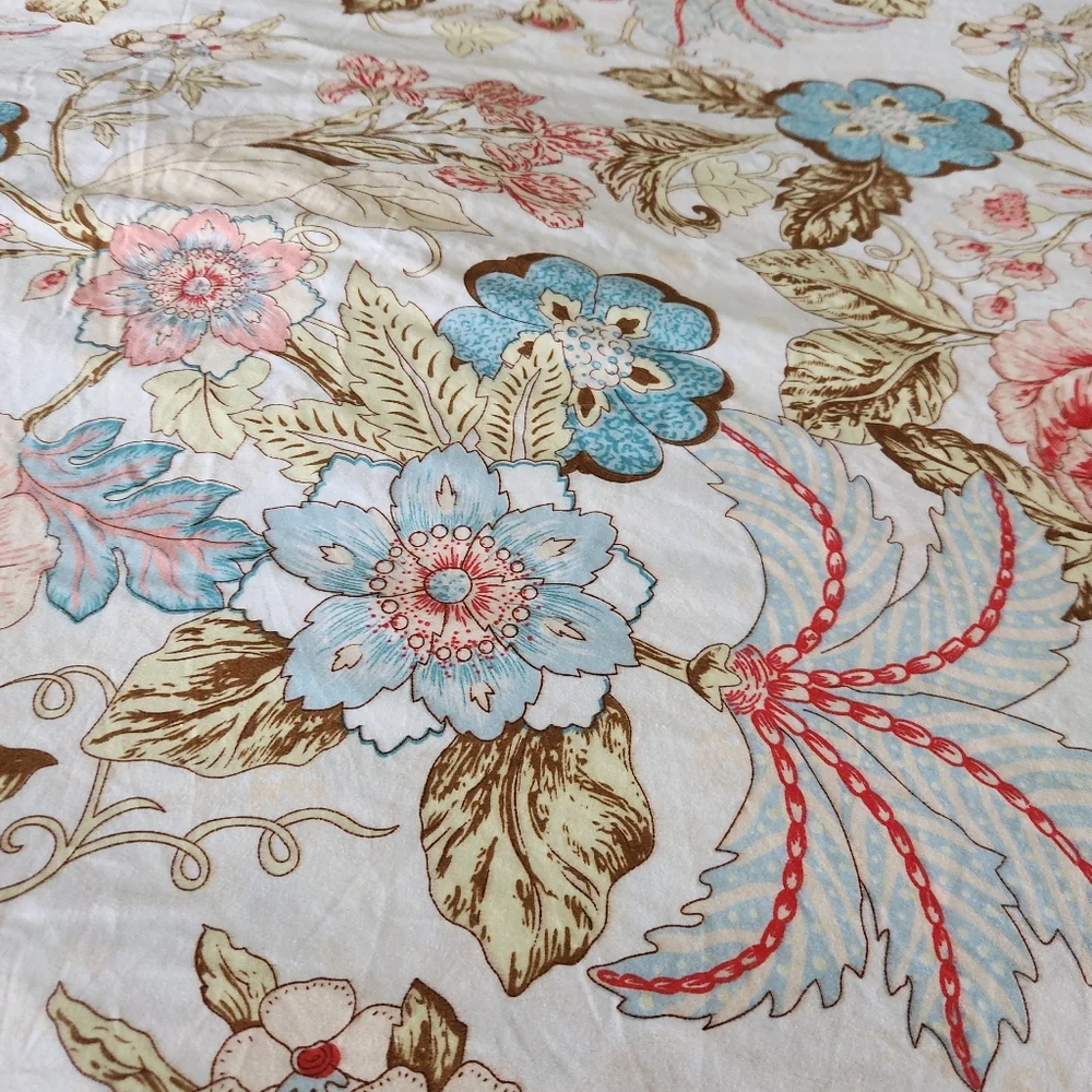 VAULIA Duvet Cover King Size Floral Home Bedding Colorful Reversible 102 x 89